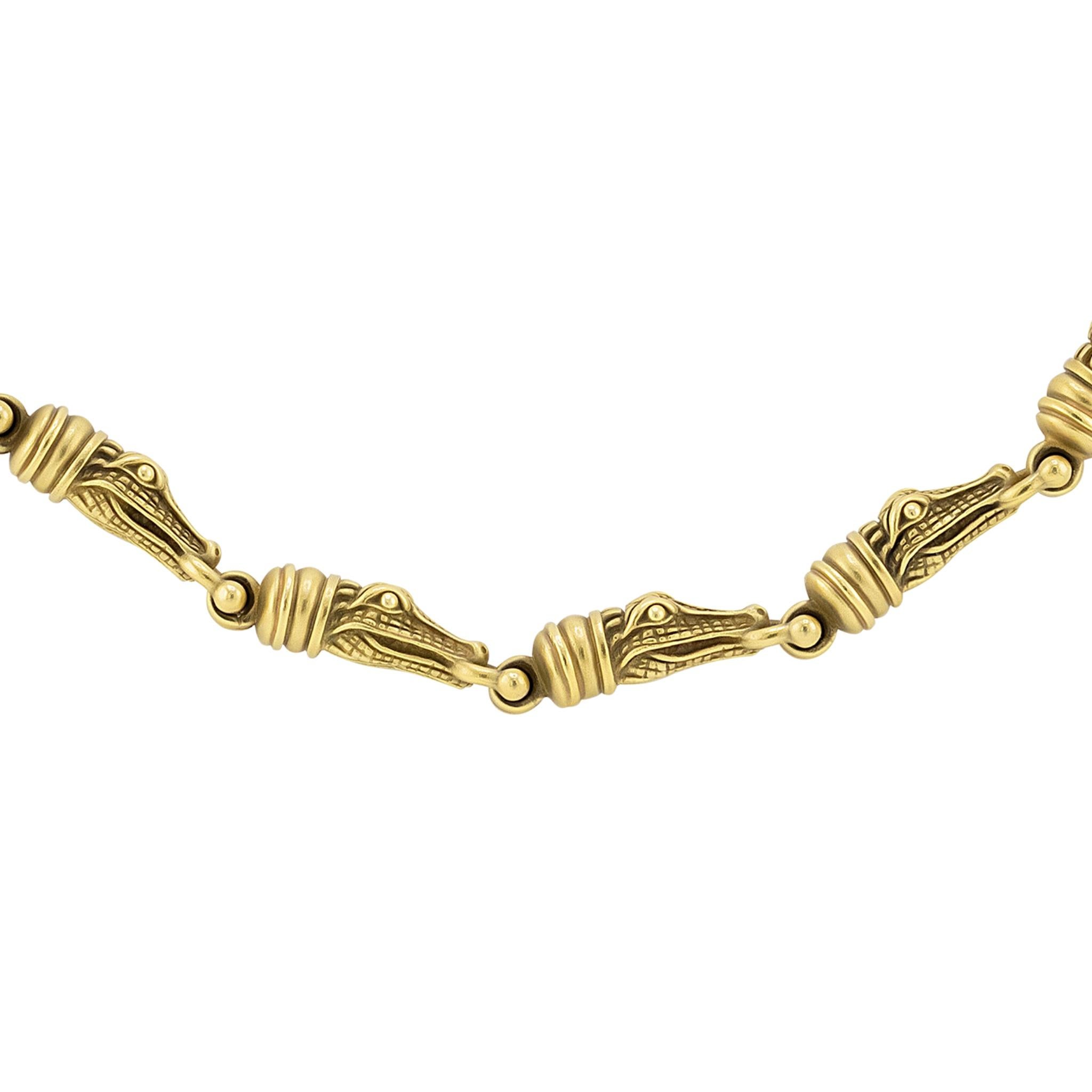 alligator clasp necklace