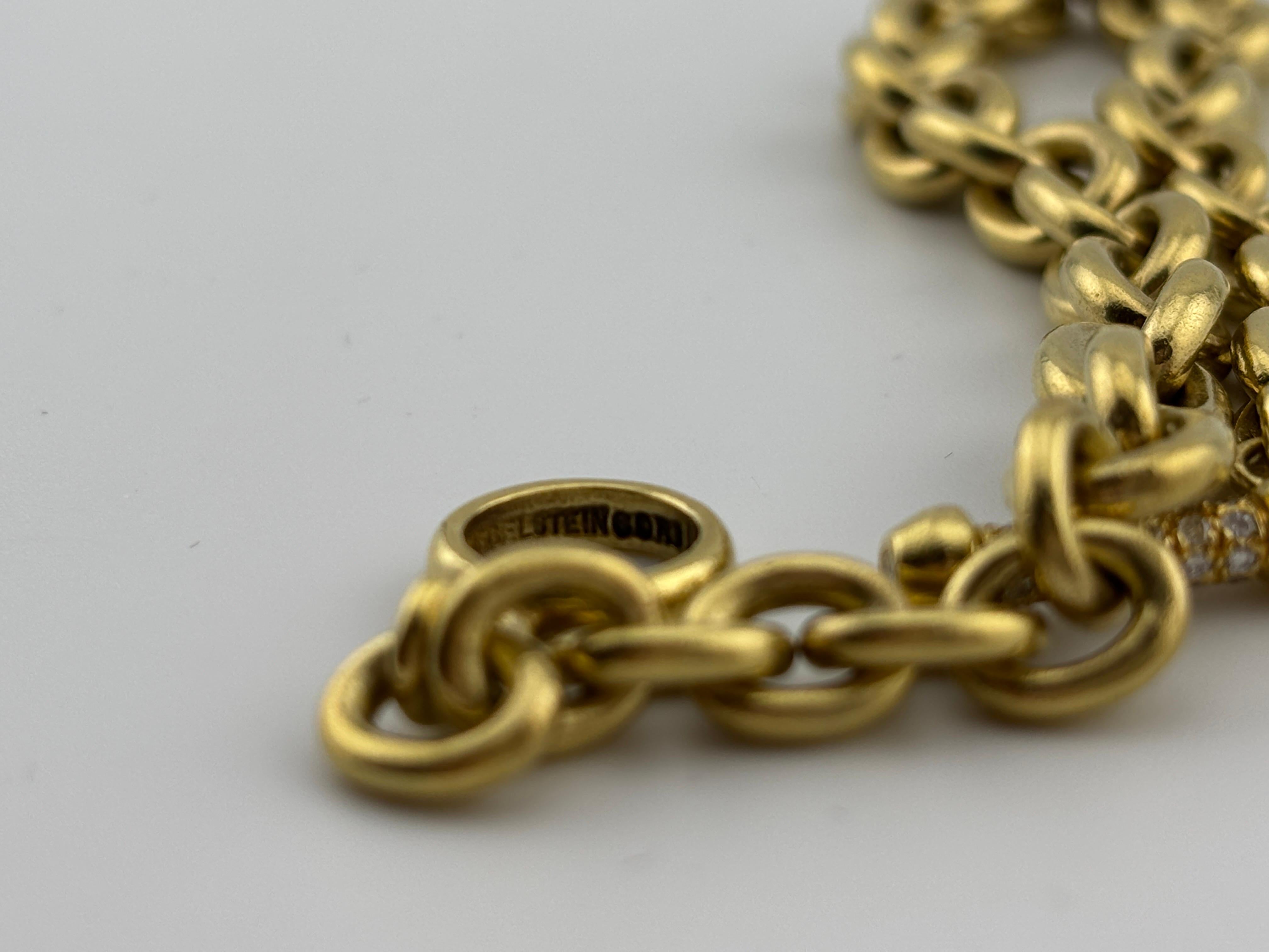 Barry Kieselstein-Cord Bracciale con diamanti in oro giallo 18k in vendita 4