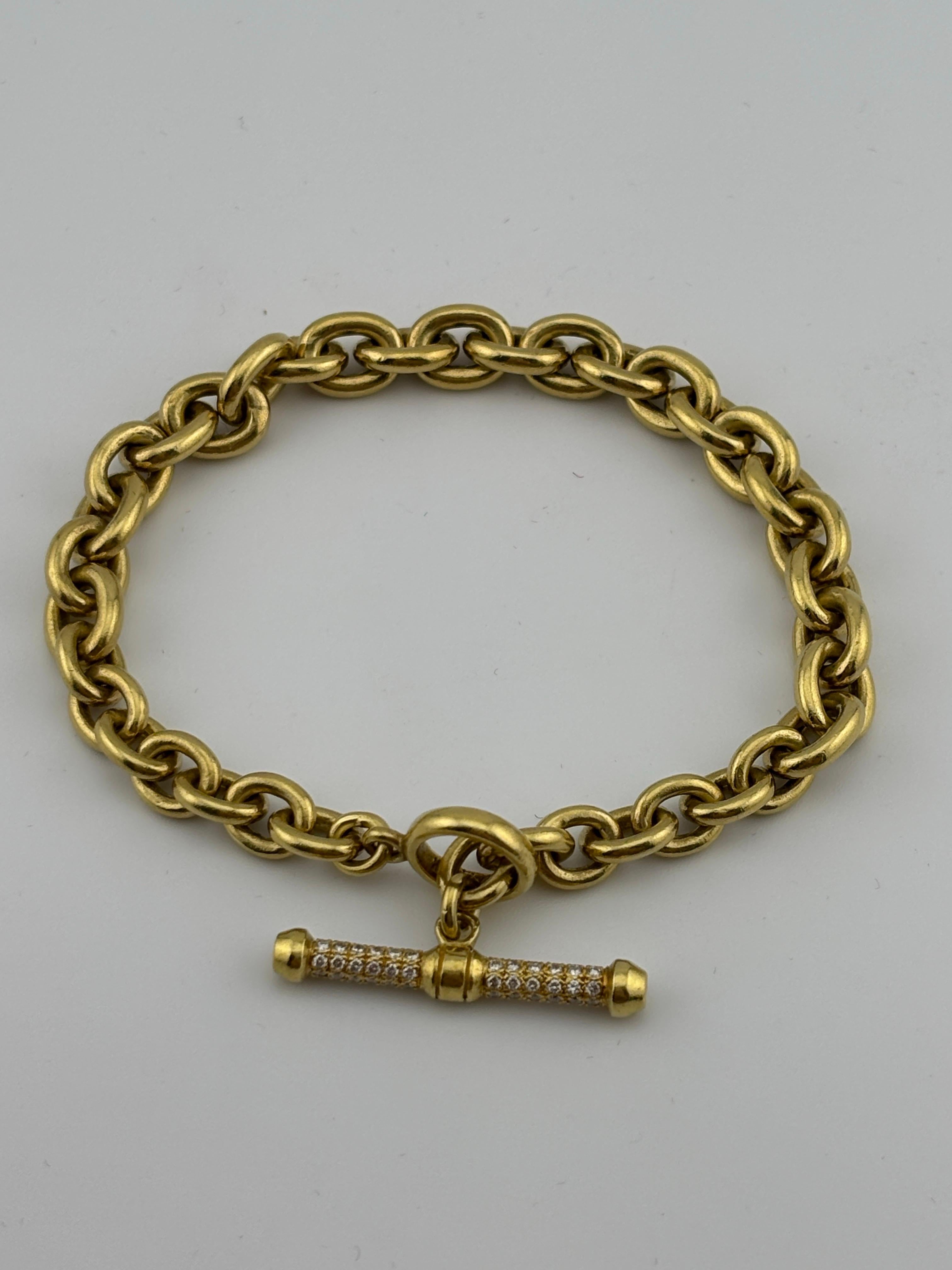 Barry Kieselstein-Cord Bracciale con diamanti in oro giallo 18k in vendita 11