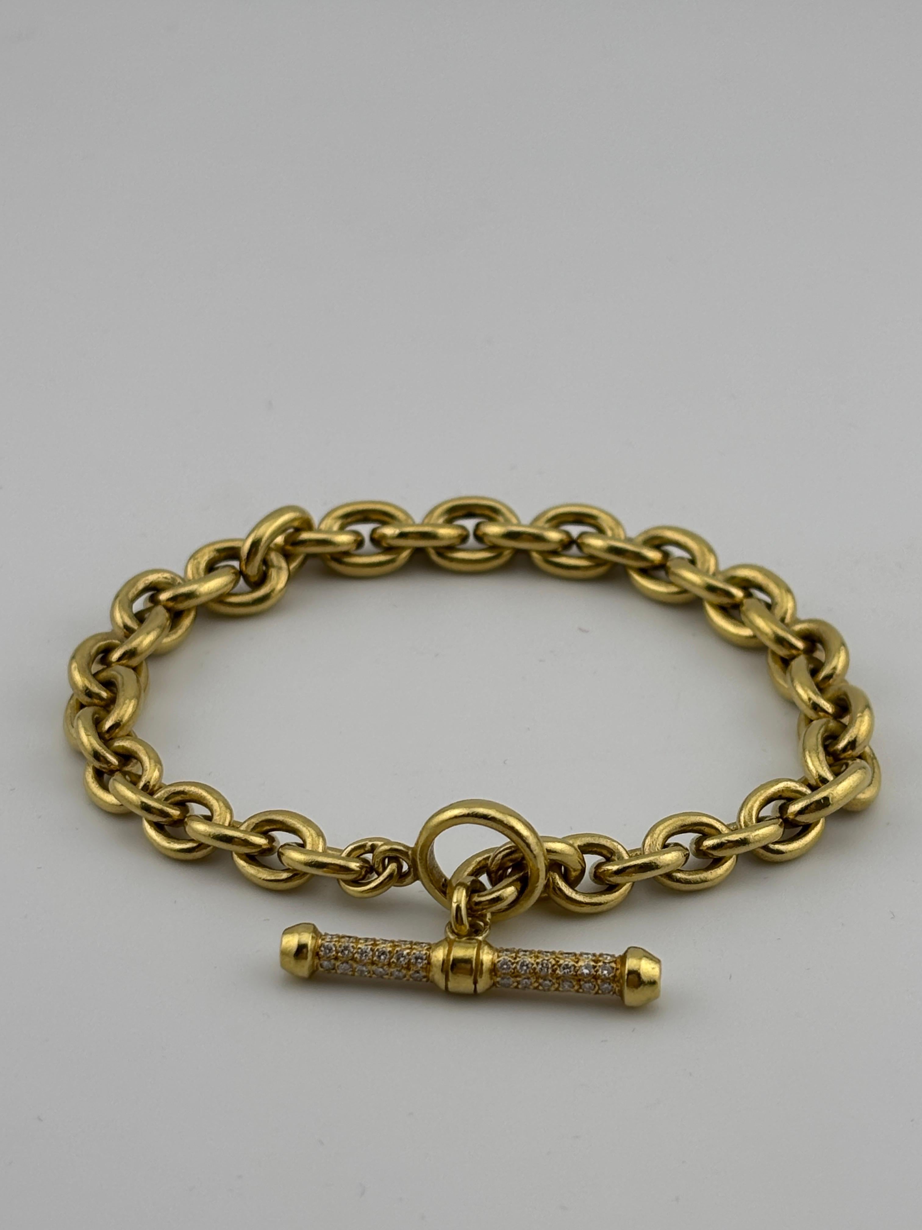 Barry Kieselstein-Cord Bracciale con diamanti in oro giallo 18k in vendita 12