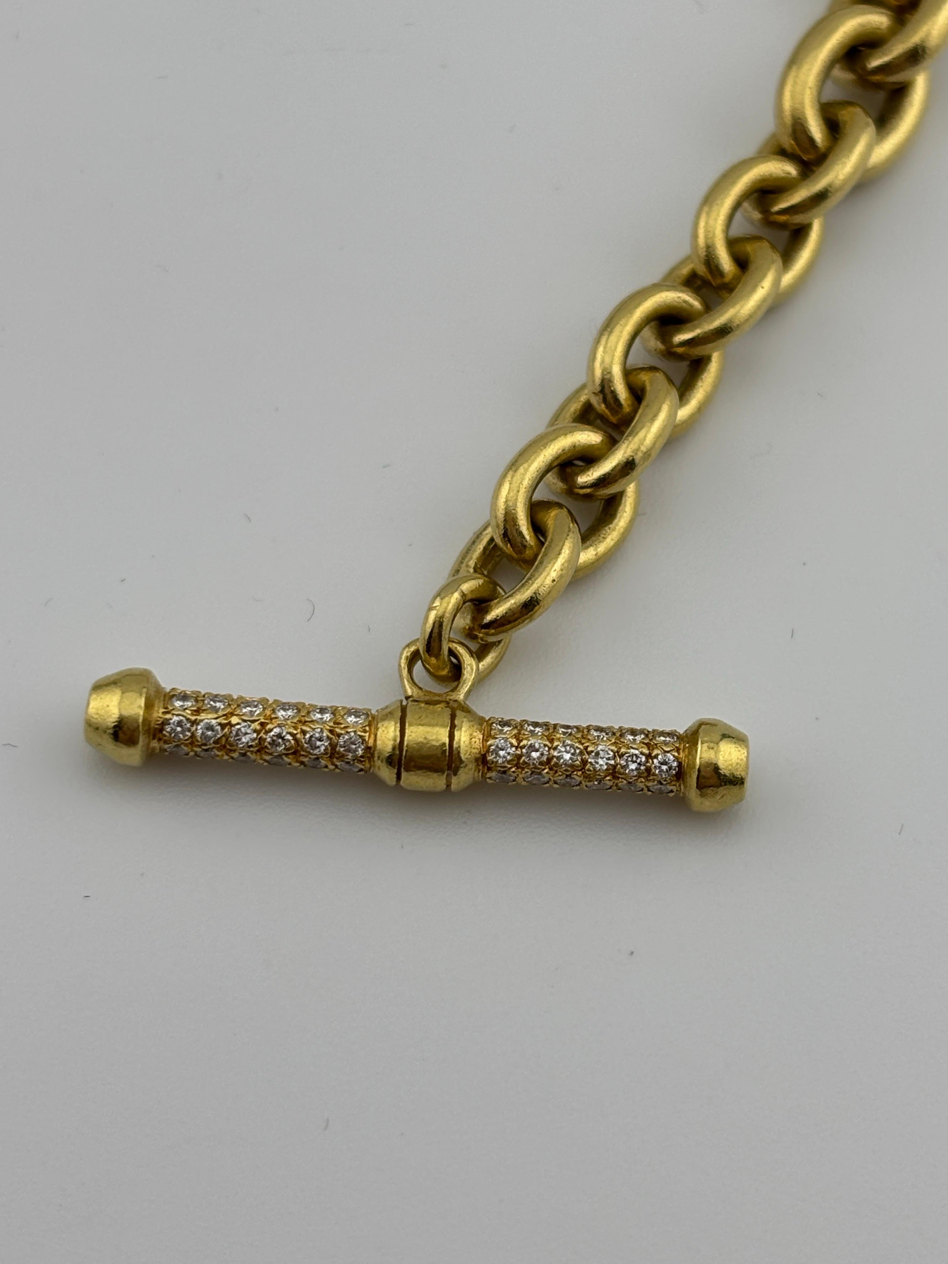 Barry Kieselstein-Cord Bracciale con diamanti in oro giallo 18k in vendita 13