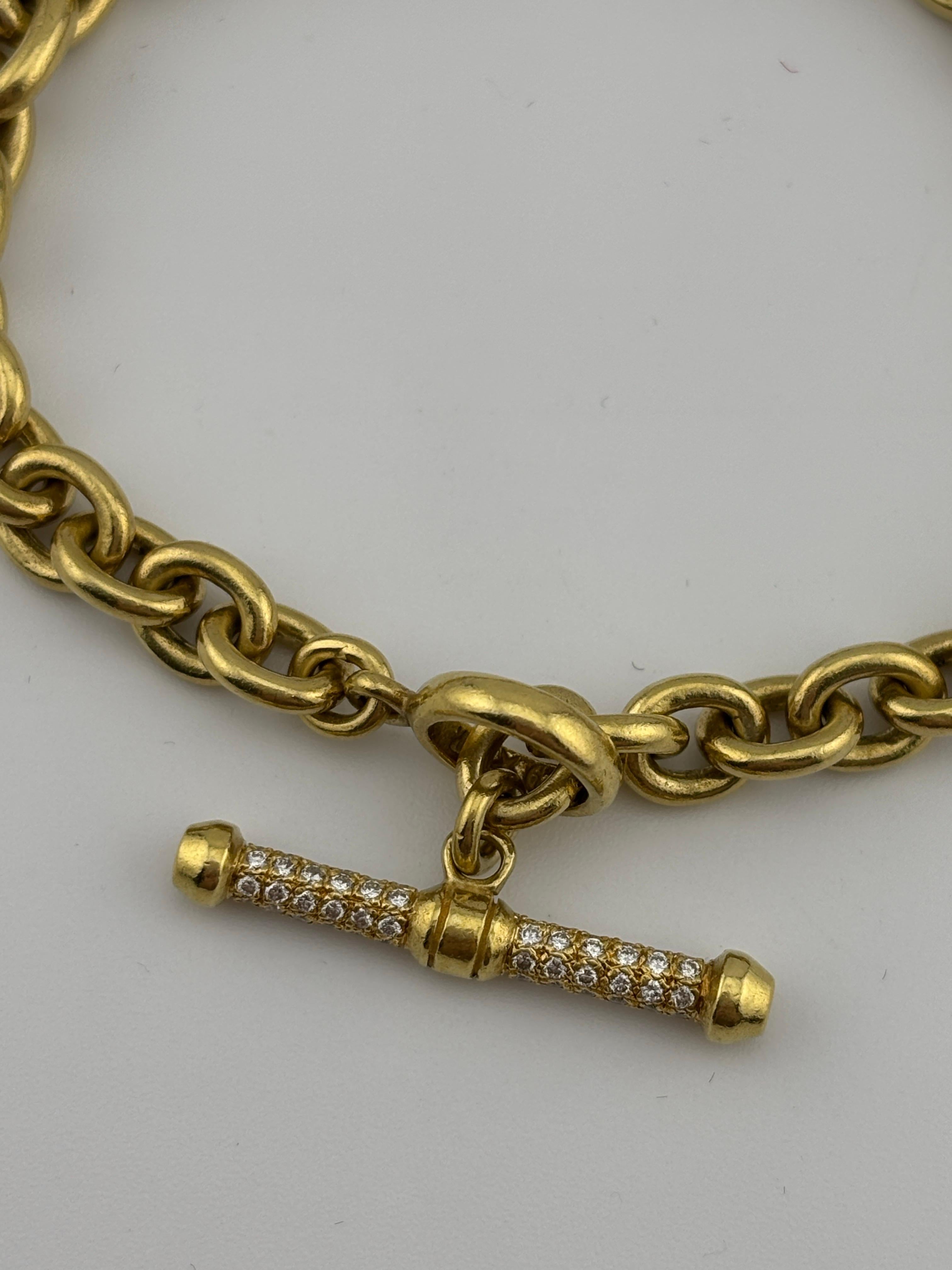 Barry Kieselstein-Cord Bracciale con diamanti in oro giallo 18k in vendita 14