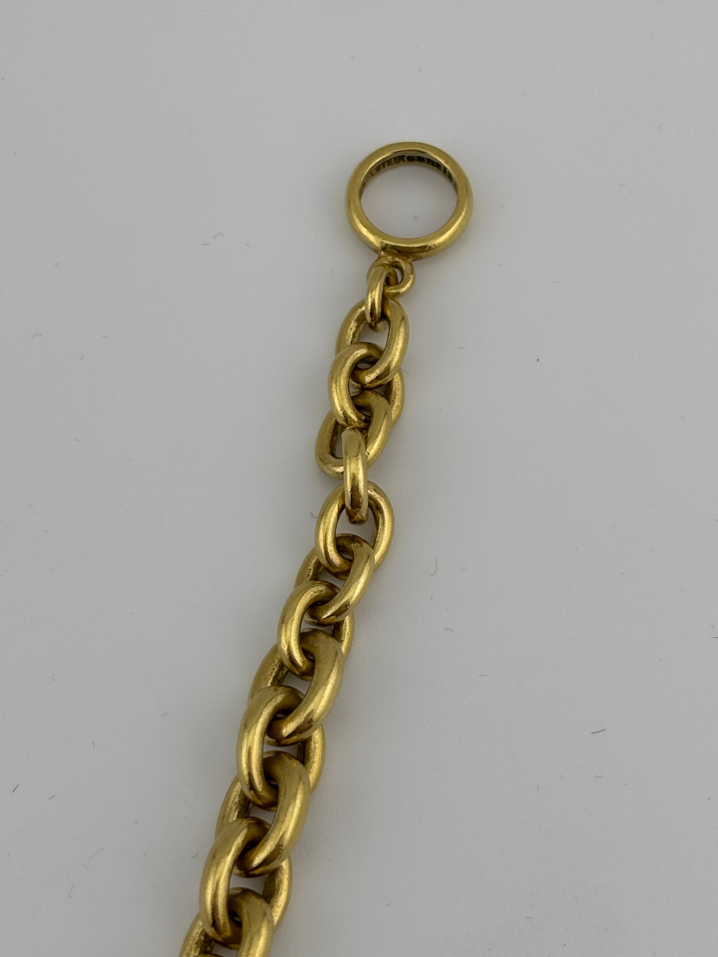 da uomo o donna Barry Kieselstein-Cord Bracciale con diamanti in oro giallo 18k in vendita