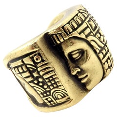 Barry Kieselstein Cord 18k Yellow Gold Women Of The World Ring '1993'