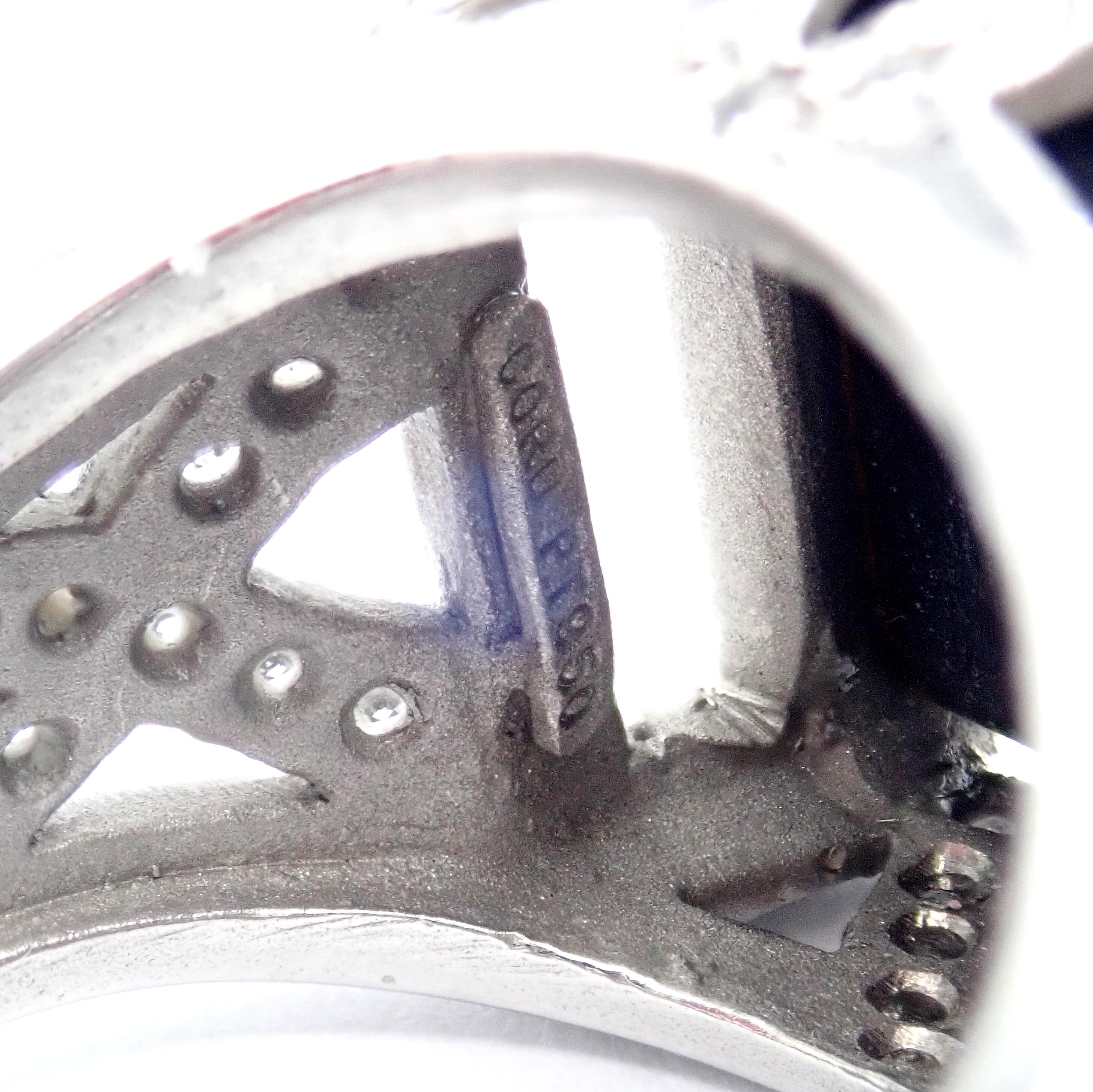 Anello Barry Kieselstein-Cord con diamante e spinello nero in platino in vendita 1