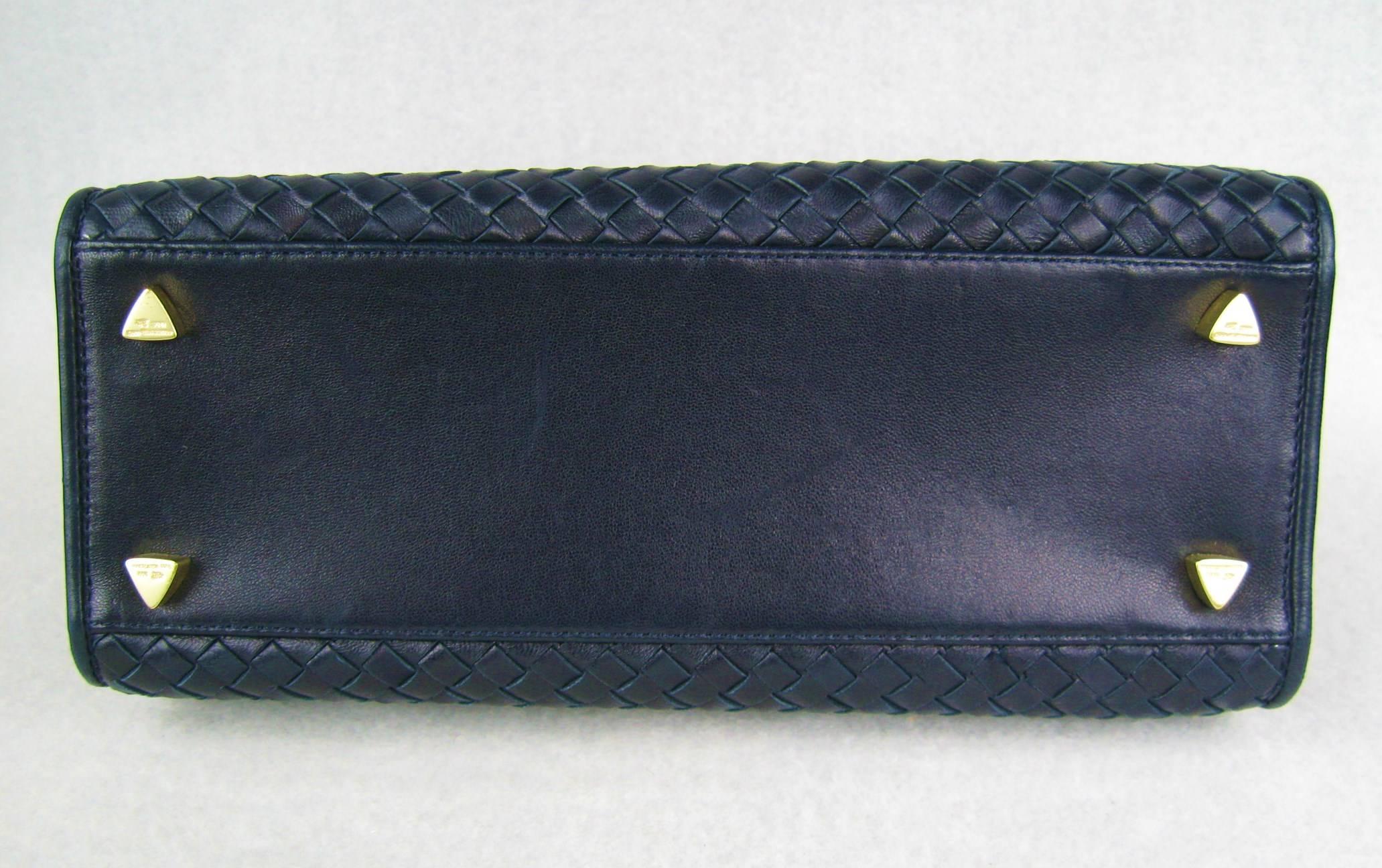 BARRY KIESELSTEIN CORD Blue Honey Comb Leather handbag Never Used 1995 1
