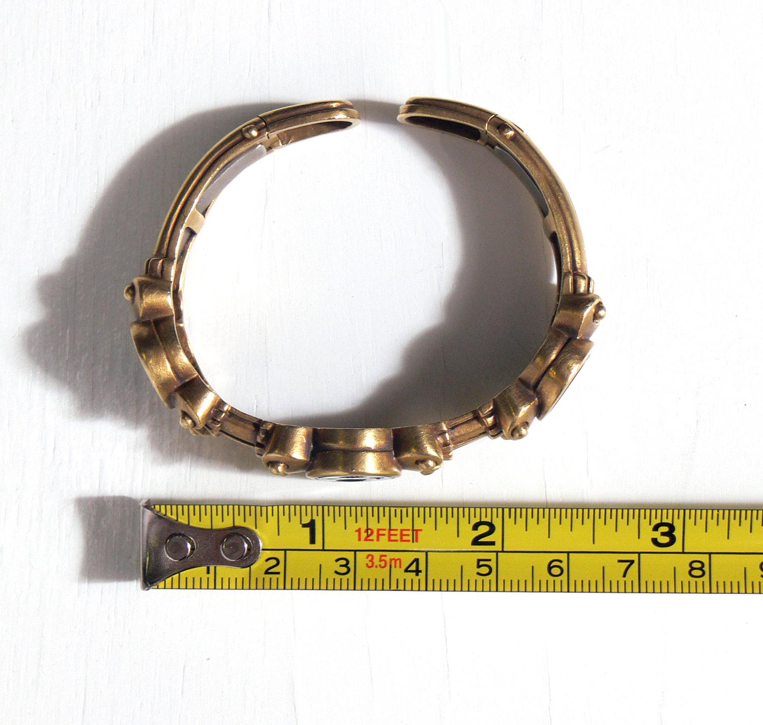 Multi-gemstone Barry Kieselstein Cord Carnelian Intaglio Gold Bracelet