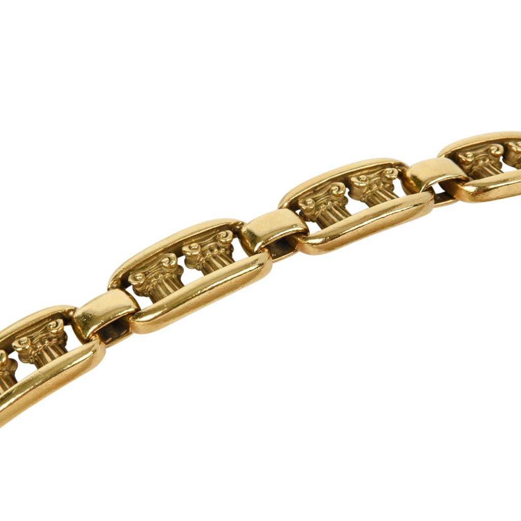 Barry Kieselstein-Cord Column Pompeii Bracelet à maillons en or 18 carats, 1980 Pour femmes en vente