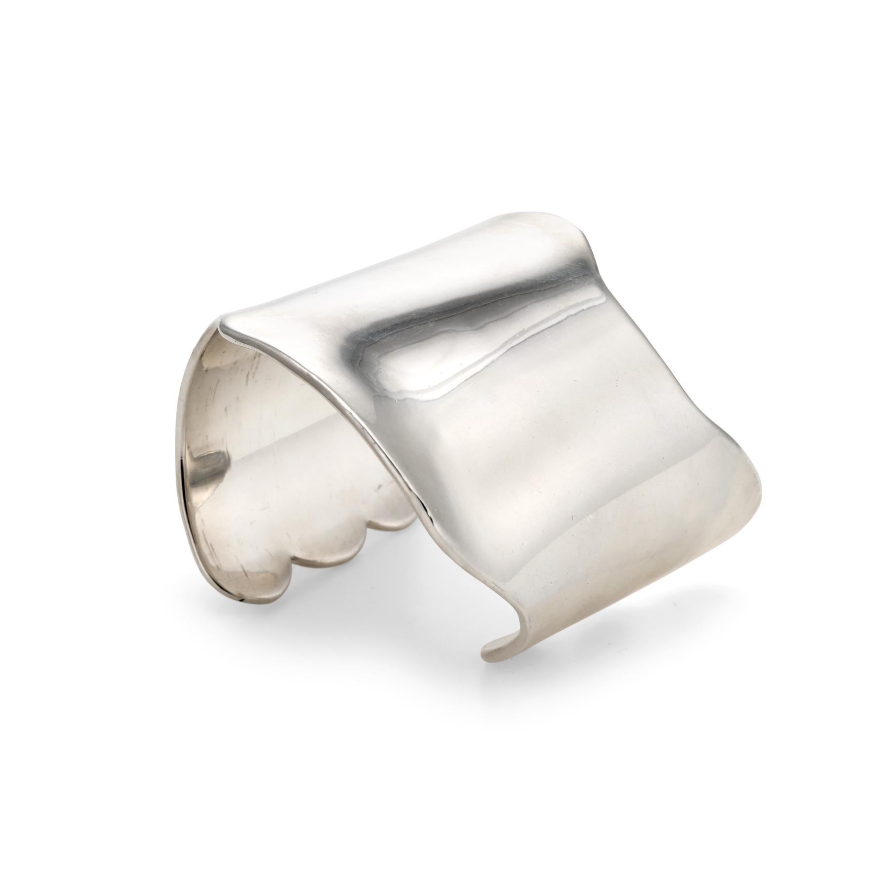 Large estate cuff bracelet by Barry Kieselstein Cord, crafted in sterling silver. 

The large cuff bracelet makes a statement on the wrist. The sculptural design is classic Kieselstein Cord. His critically acclaimed jewelry is coveted by collectors