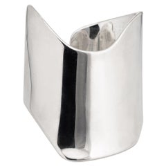 Barry Kieselstein Cord Cuff Bracelet Sterling Silver Sculptural Large Estate