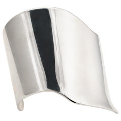 Barry Kieselstein Cord Cuff Bracelet Sterling Silver Sculptural Large Estate