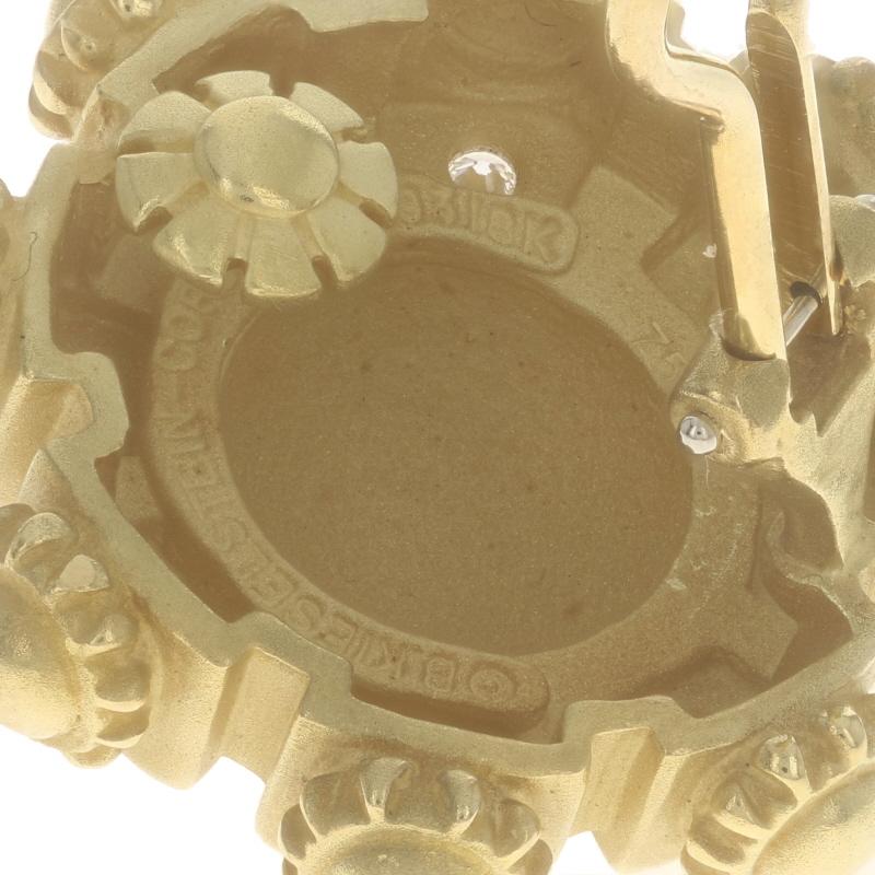 Barry Kieselstein-Cord Diamond Stud Ears - Yellow Gold 18k .40ctw Clips-Ons Pour femmes en vente