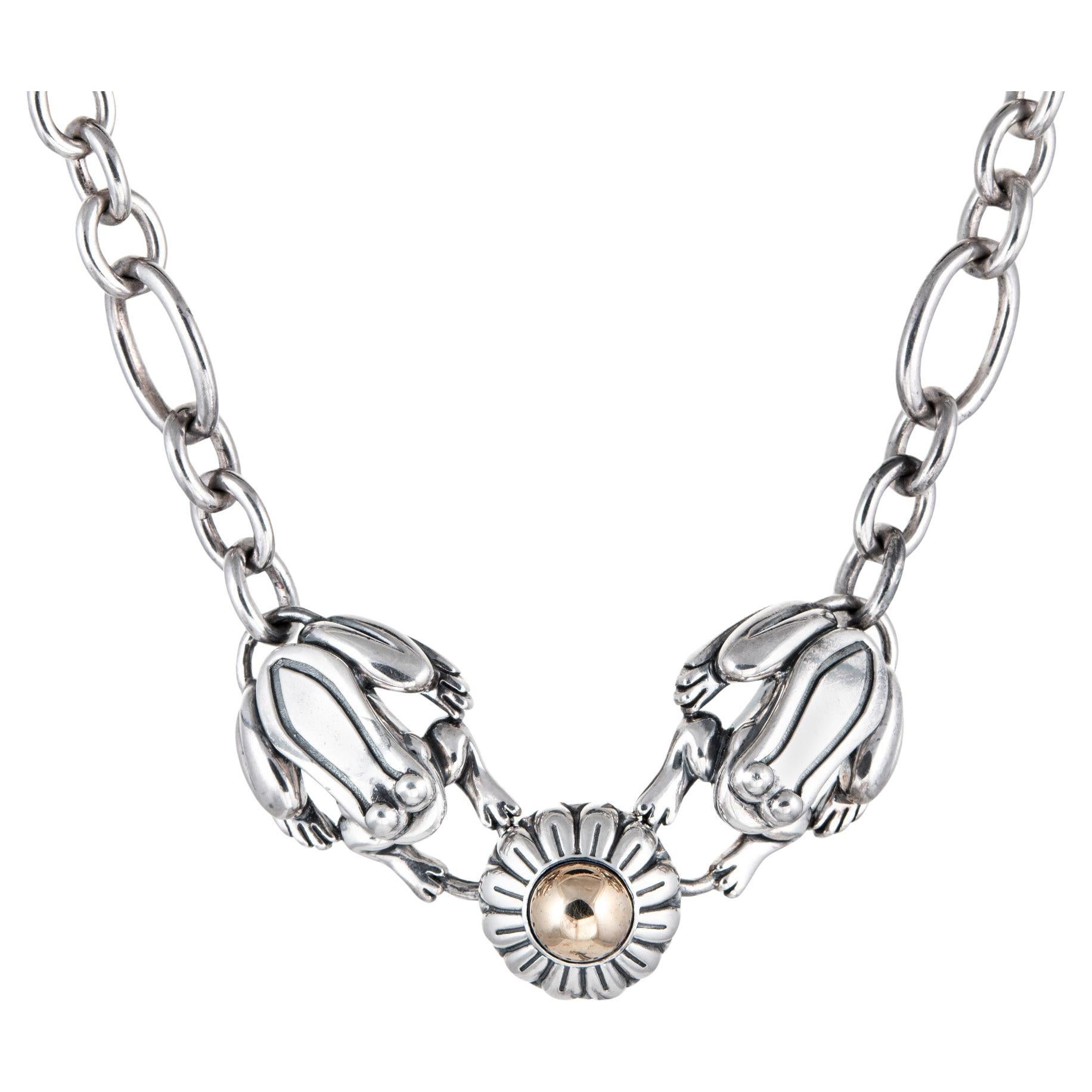 Barry Kieselstein-Cord Collana a rana Collana in argento sterling e oro 14k 17"
