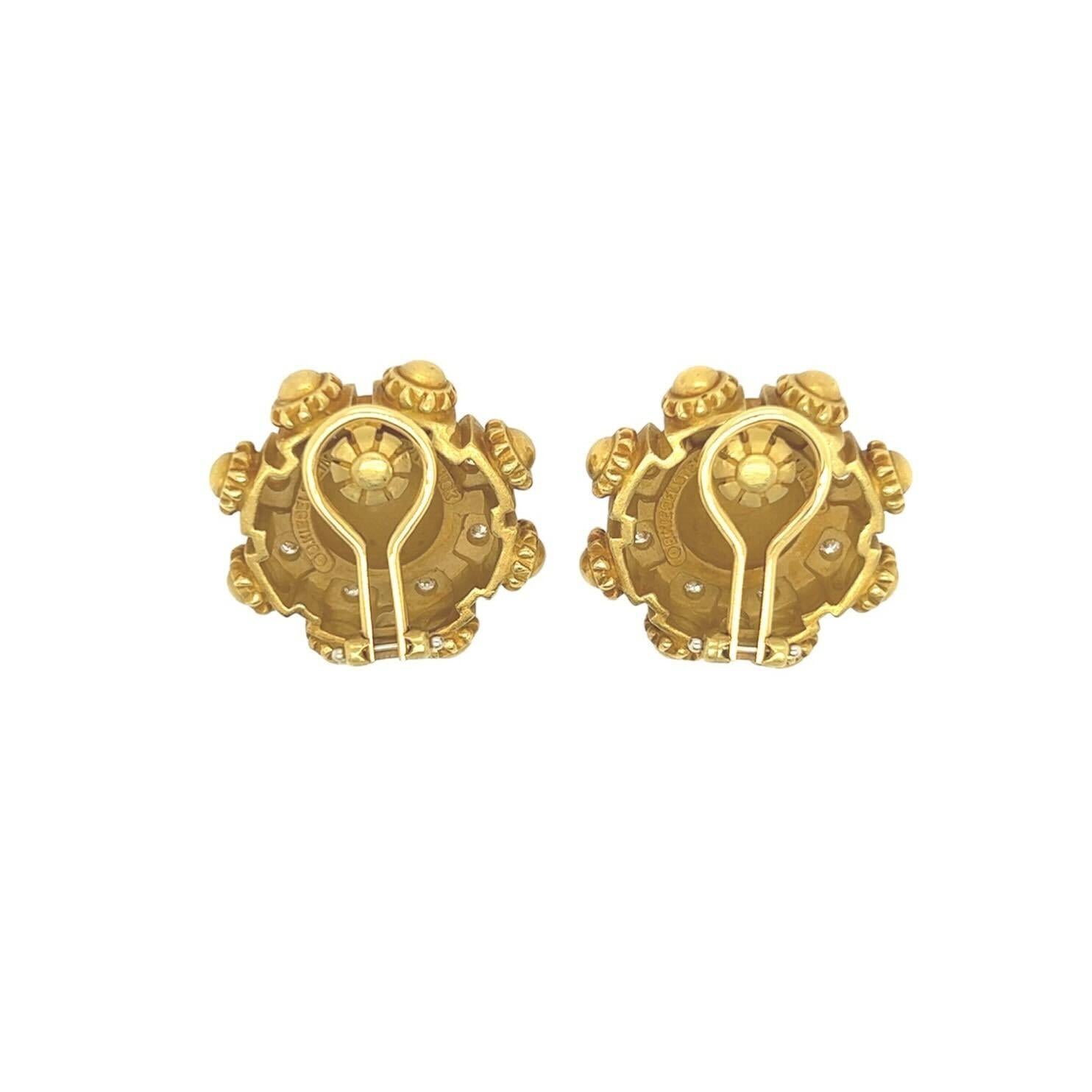 BARRY KIESELSTEIN-CORD Ohrringe aus Gold und Diamanten (Rundschliff) im Angebot