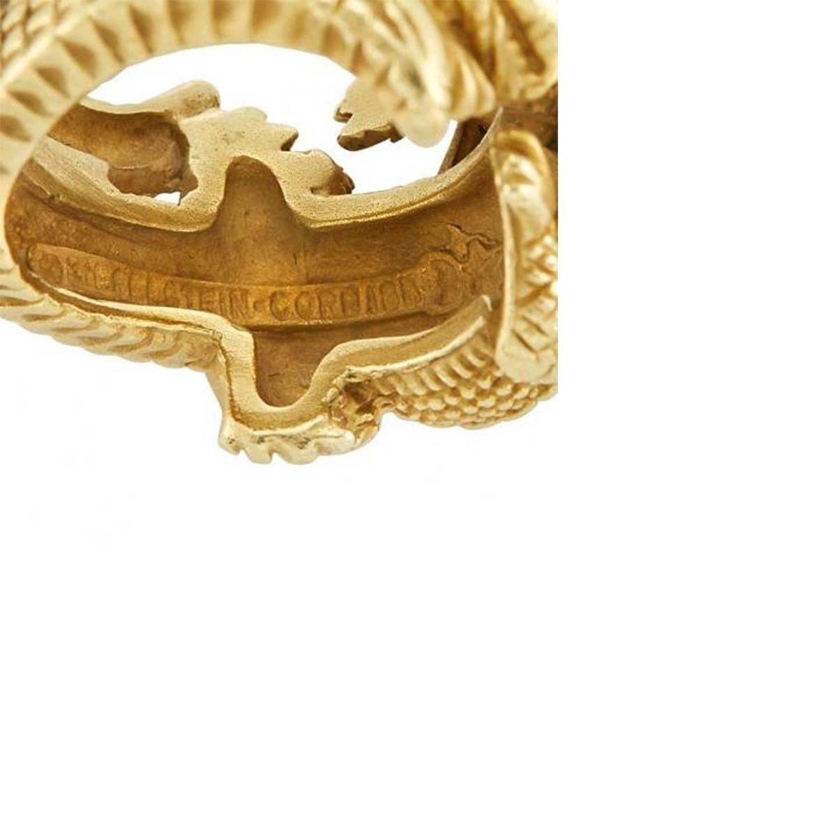 gold alligator ring