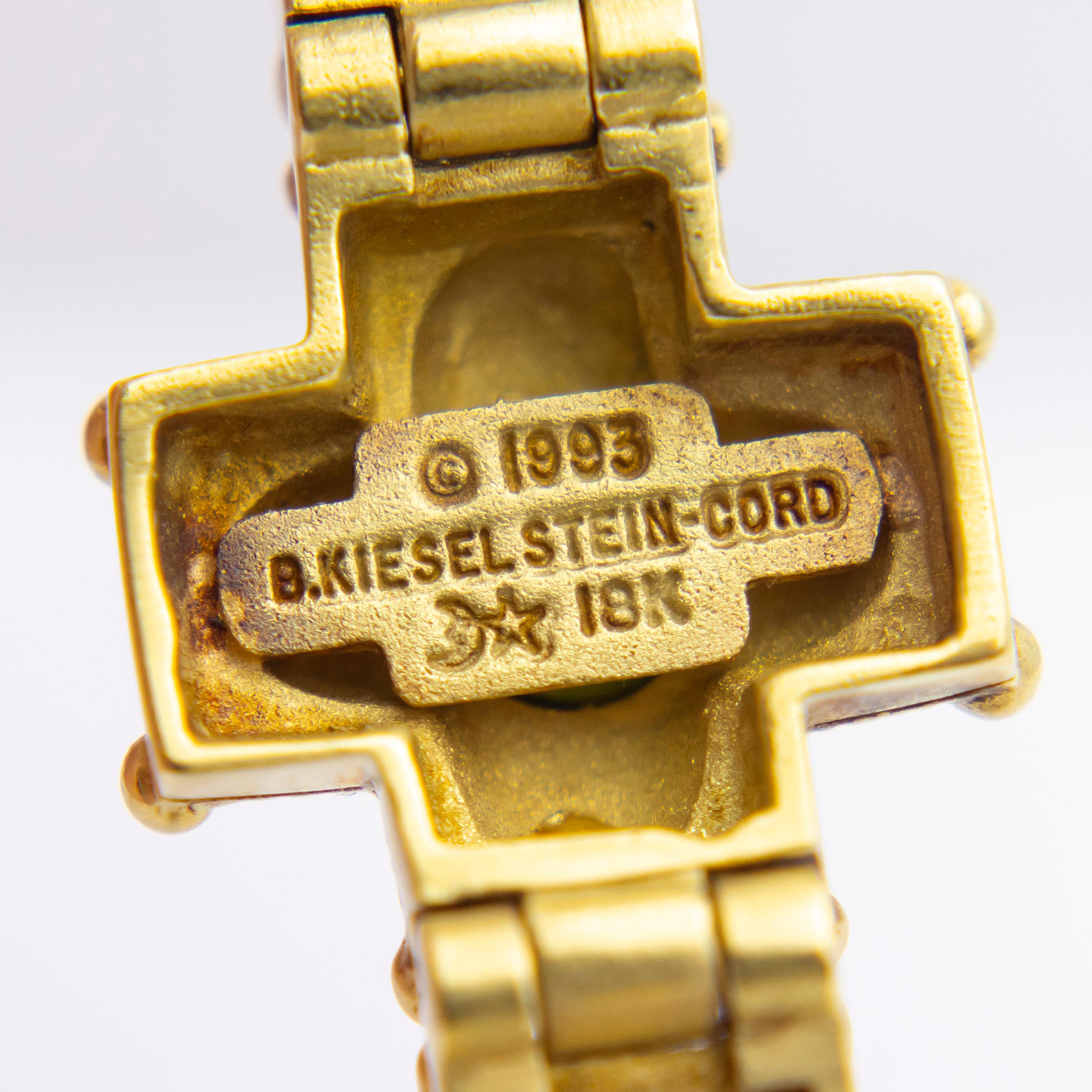Bracciale Barry Kieselstein-Cord con tormalina verde e diamanti In condizioni buone in vendita a Brisbane City, QLD