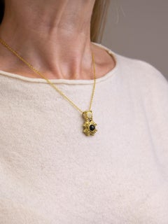 Grüner Turmalin & Diamant-Anhänger nach Barry Kieselstein-Cord