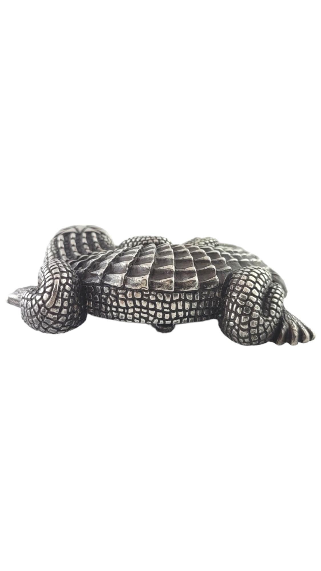 Barry Kieselstein-Cord Sterling Silver Alligator Belt Buckle #17902 1