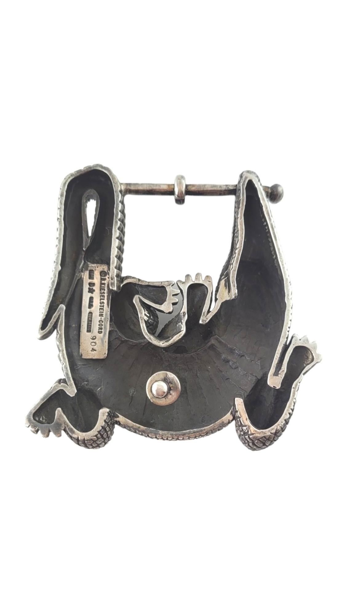 Barry Kieselstein-Cord Sterling Silver Alligator Belt Buckle #17902 2