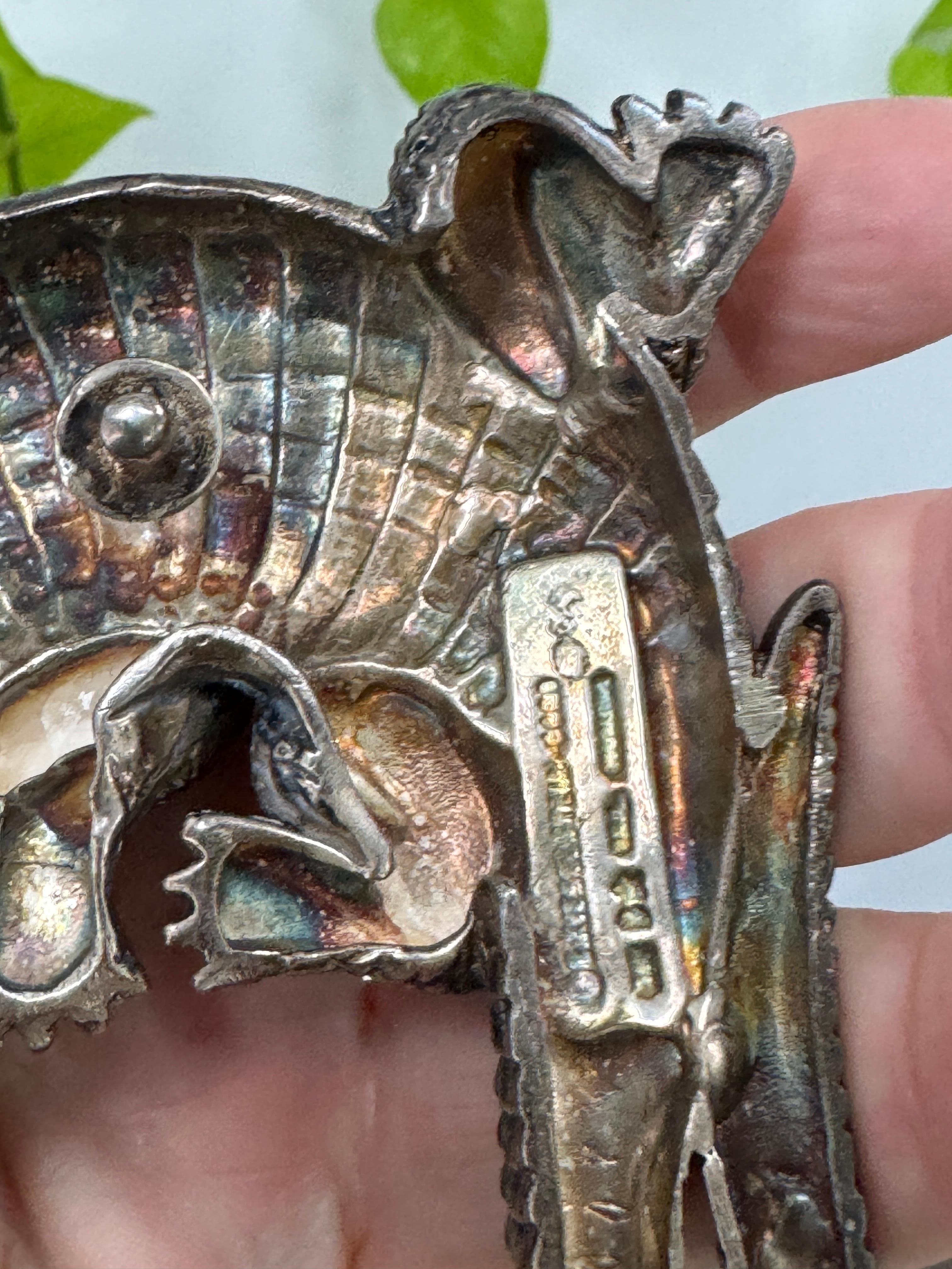 Barry Kieselstein-Corde Boucle de ceinture en alligator en argent sterling en vente 9