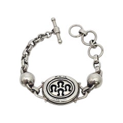 Barry Kieselstein-Cord Sterling Silver Equestrian Horse Toggle Bracelet #22216