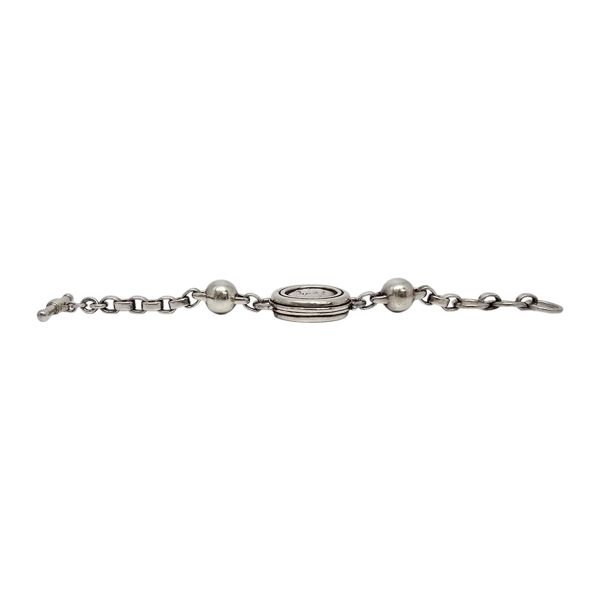 Women's Barry Kieselstein-Cord Sterling Silver Equestrian Horse Toggle Bracelet #22216 For Sale