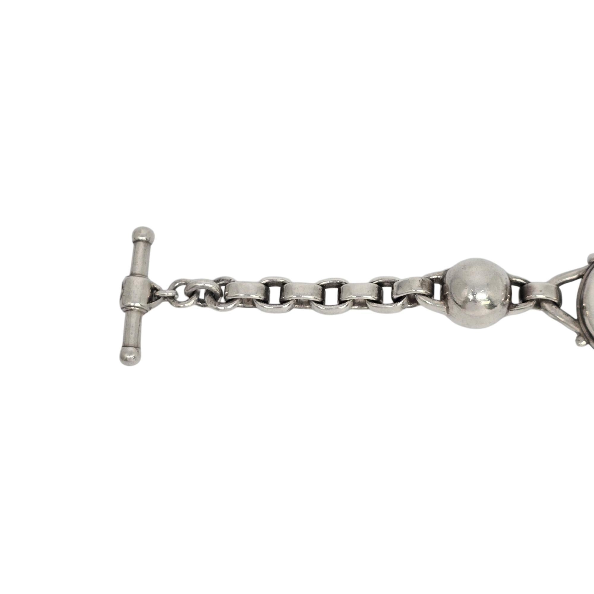 Barry Kieselstein-Cord Sterling Silver Equestrian Horse Toggle Bracelet #22216 For Sale 1