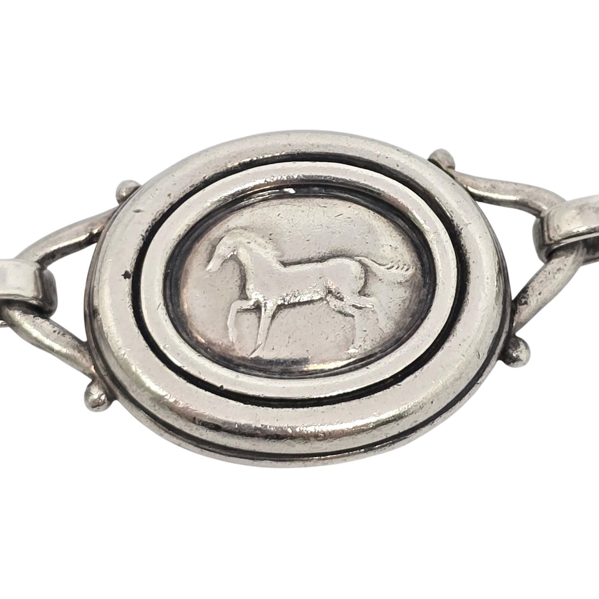 Barry Kieselstein-Cord Sterling Silver Equestrian Horse Toggle Bracelet #22216 For Sale 2