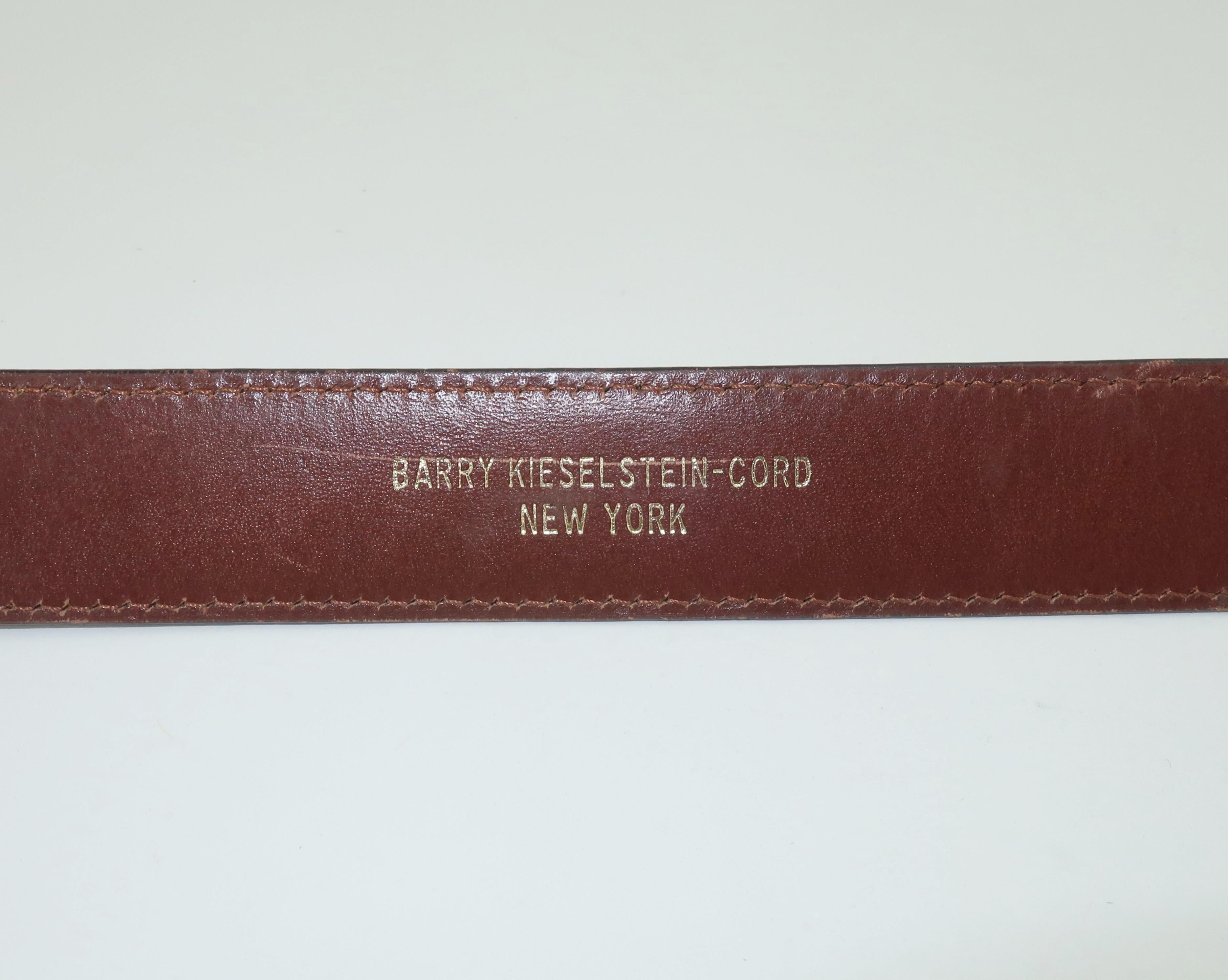 Barry Kieselstein-Cord Sterlingsilber-Mondschnalle mit Alligatorgürtel von Barry Kieselstein, 1988 5