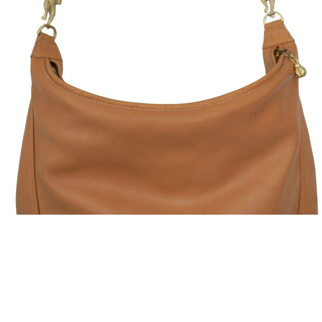 Barry Kieselstein-Cord Sac à bandoulière en cuir fauve Bon état - En vente à Beverly Hills, CA