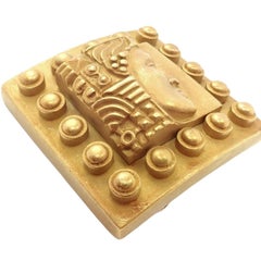 Barry Kieselstein Cord Women of the World Yellow Gold Pin Brooch