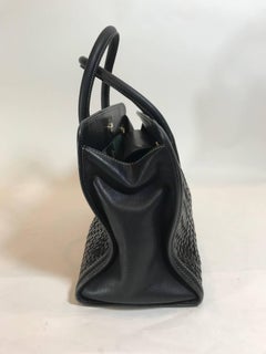 Barry  Kieselstein-Cord Woven Leather Handle Bag