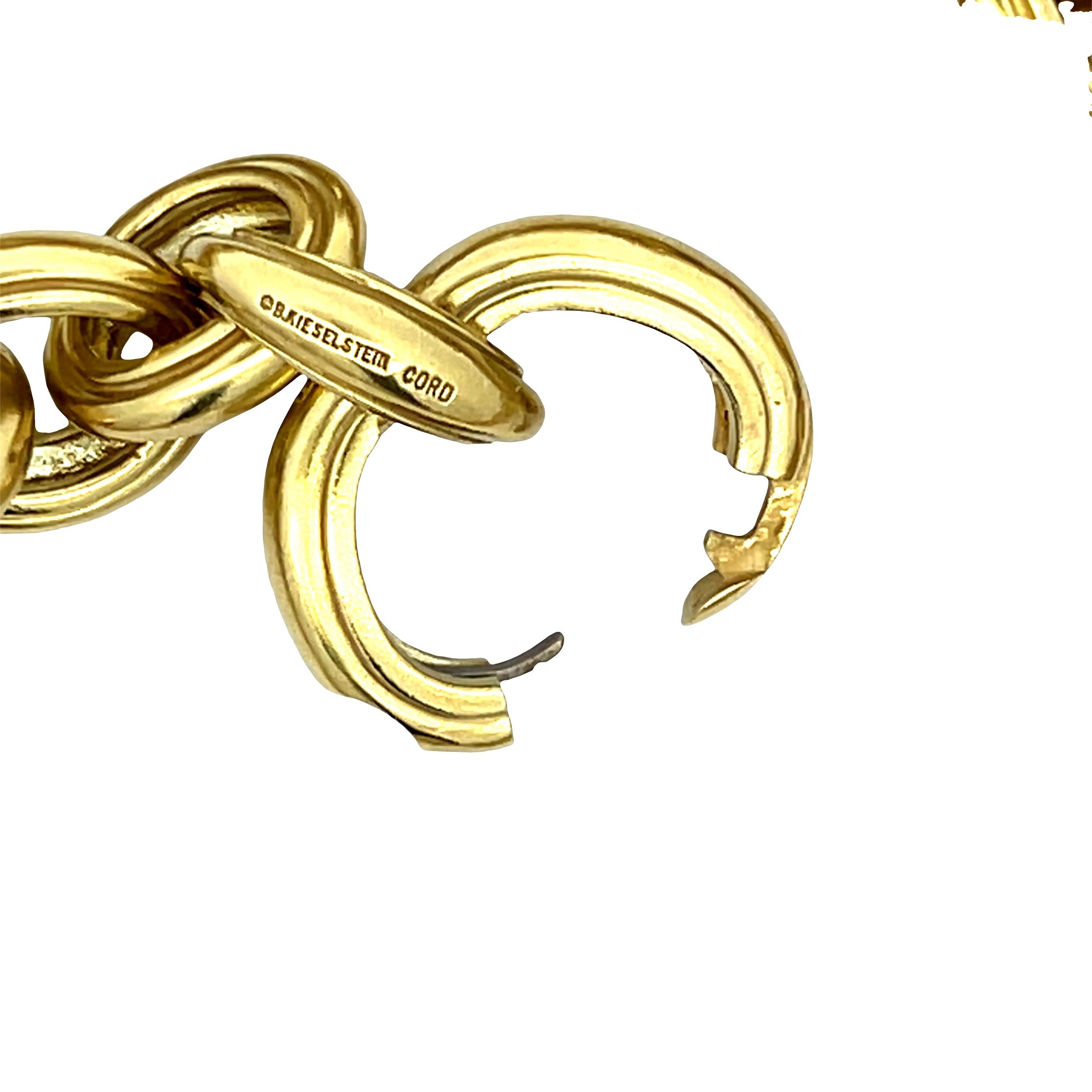 Collana KIESELSTEIN-CORD in oro giallo massiccio 18 carati, 217 grammi, 16