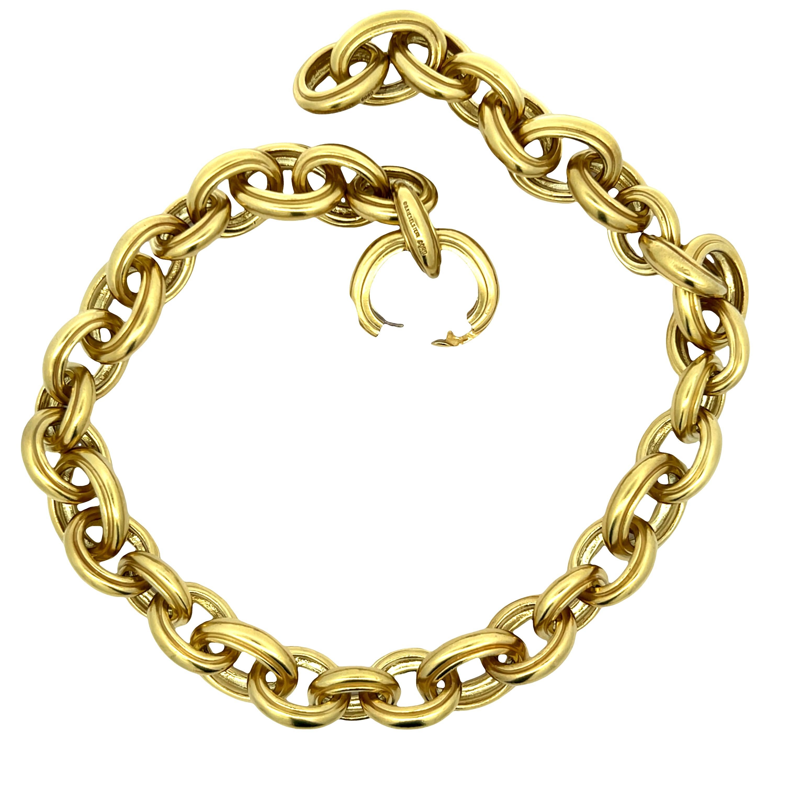 da uomo o donna Collana KIESELSTEIN-CORD in oro giallo massiccio 18 carati, 217 grammi, 16