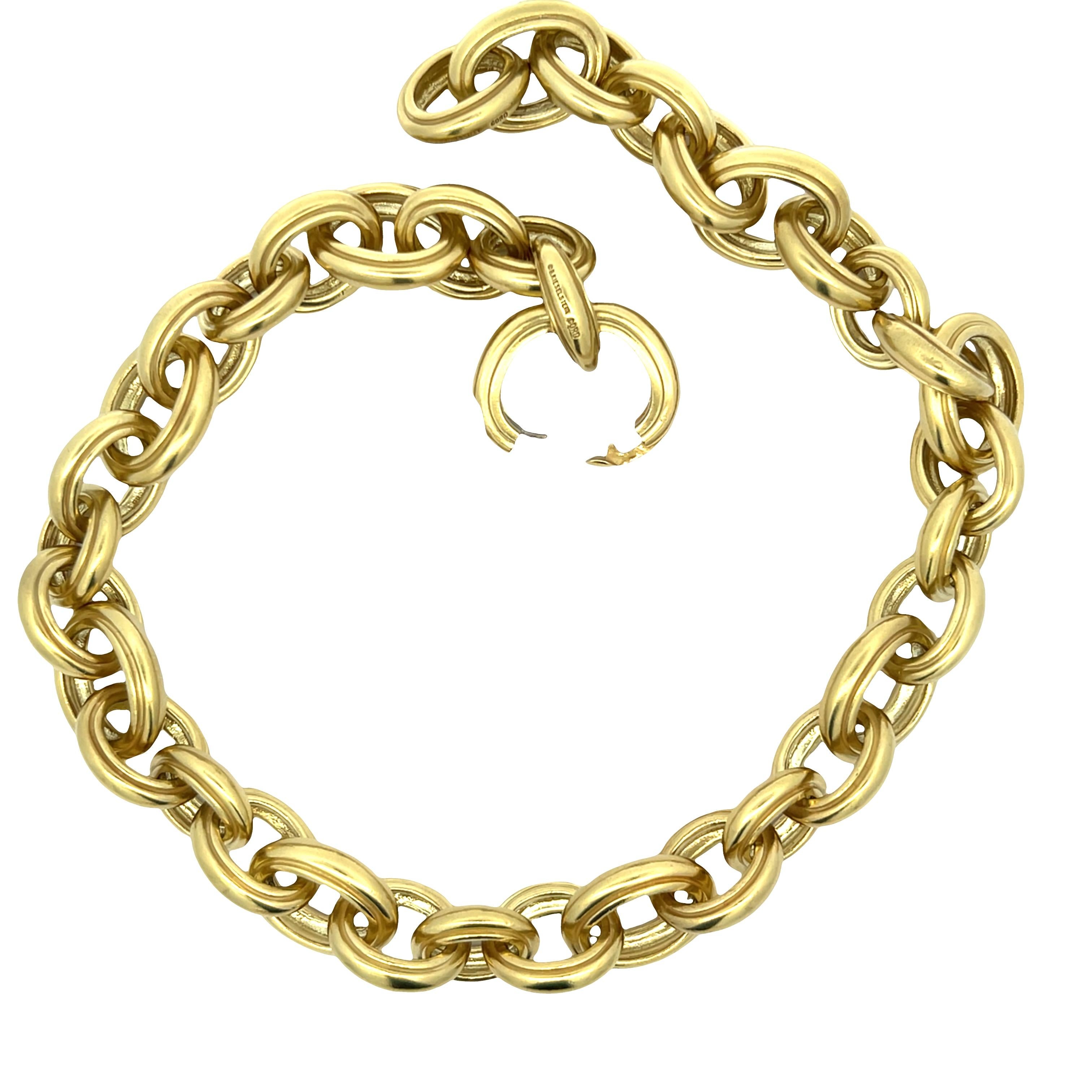 Collana KIESELSTEIN-CORD in oro giallo massiccio 18 carati, 217 grammi, 16