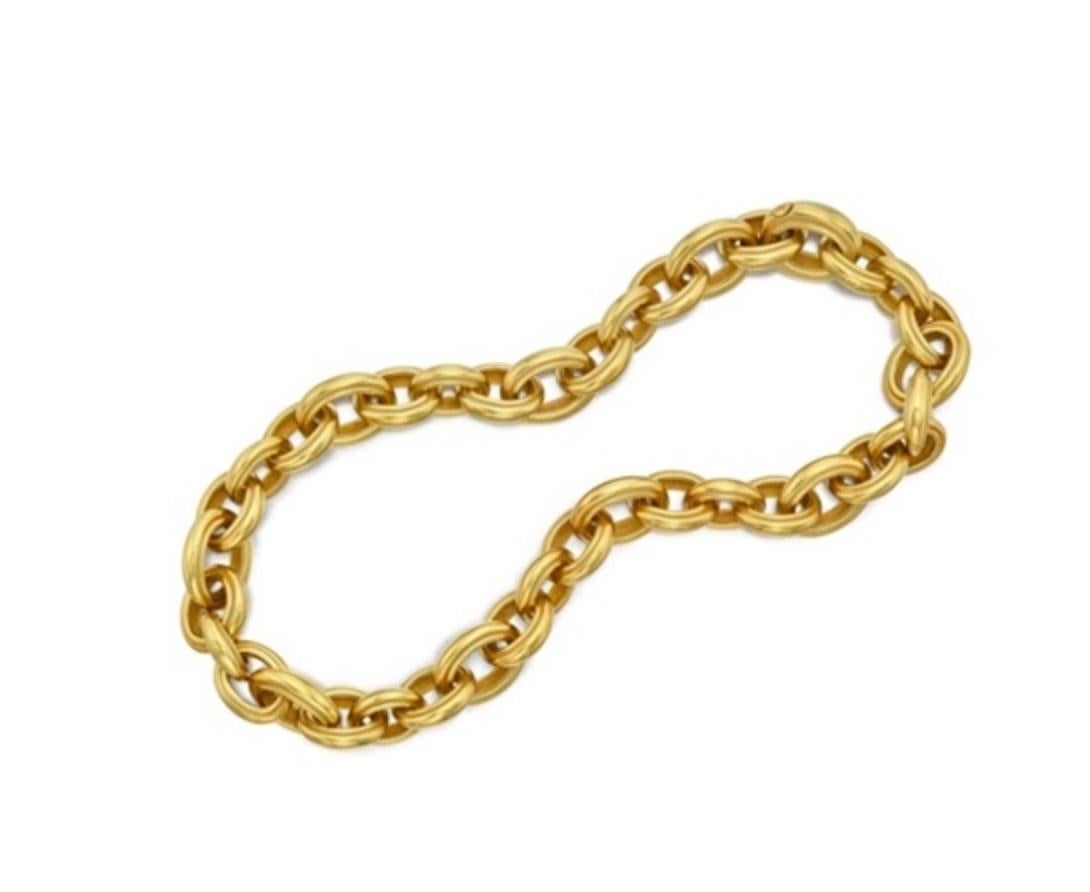 Collana KIESELSTEIN-CORD in oro giallo massiccio 18 carati, 217 grammi, 16