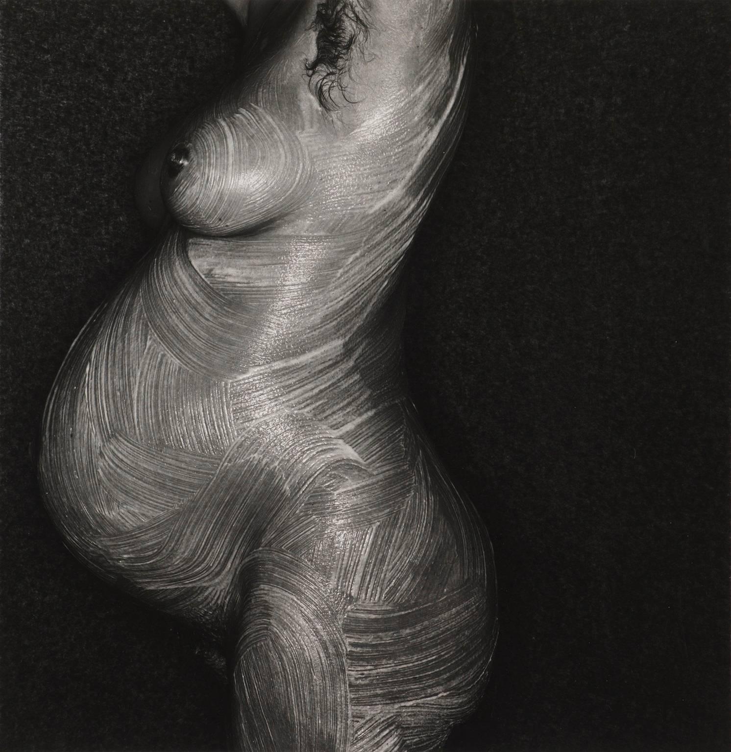Chaterine Lategan by Barry Lategan. Black&white nude photography of a mom, 1980 For Sale 2