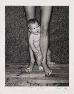 Dylan Henry Lategan. Black & white photography, mom and son portrait, 1981.
