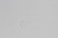 I von Plazas, minimalistische abstrakte Aquatinta-Radierung von Barry Le Va