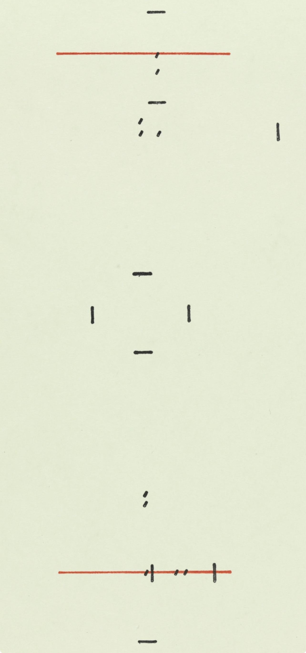 The Relocation of Installation Floor Plan For Any Space, Rubber Stamp Portfolio - Print de Barry Le Va