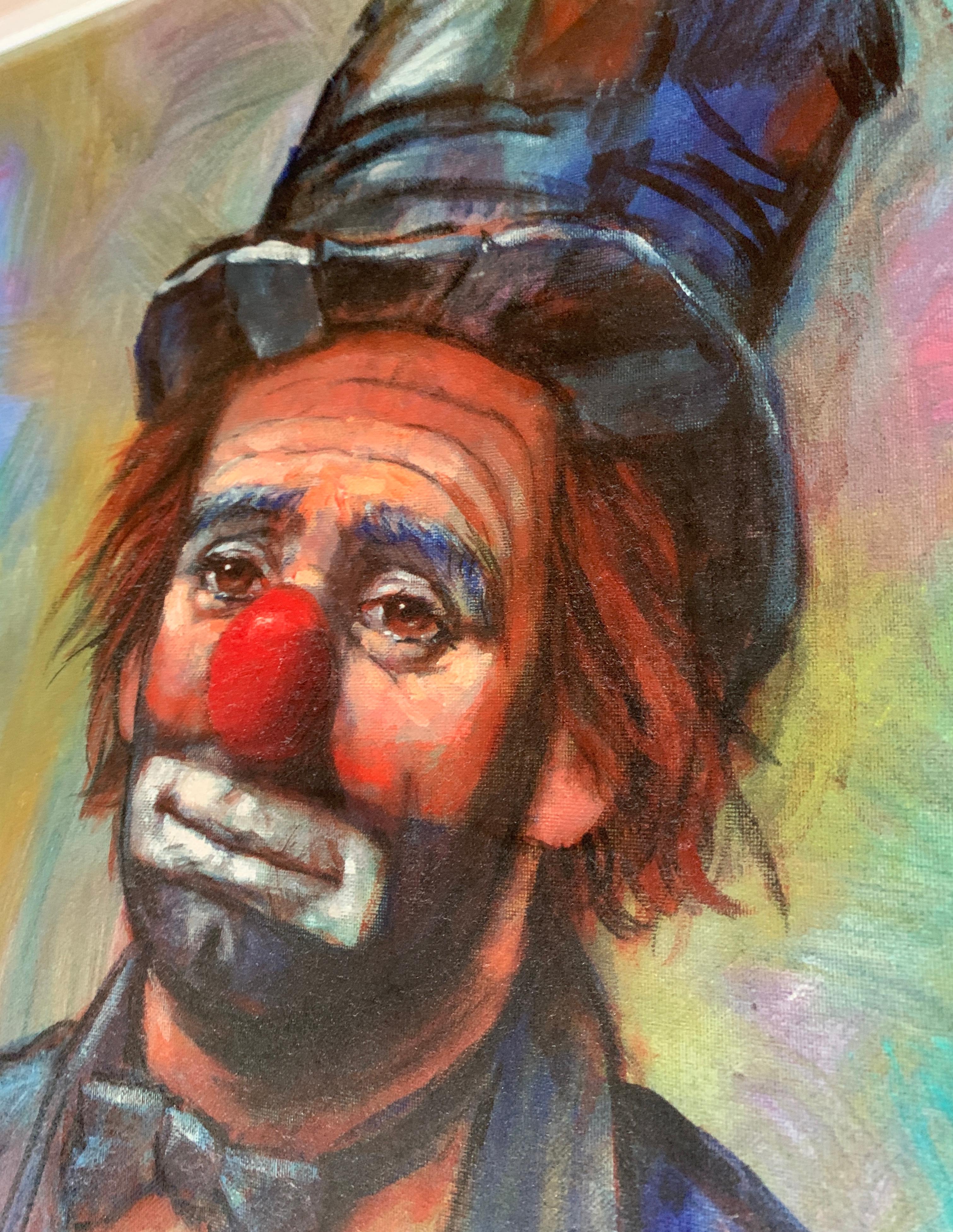 L. E. Clown In Top Hat & Bowtie (emeh Kelly) Style by Barry Leighton-Jones For Sale 1