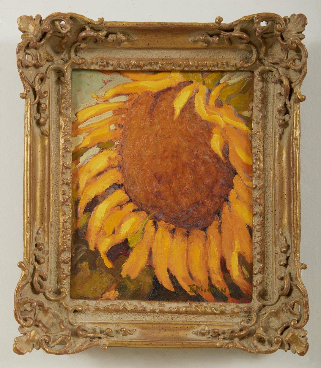 Ritratto di Tournesal, Natura morta di girasoli del XX secolo - Painting di Barry McCuan