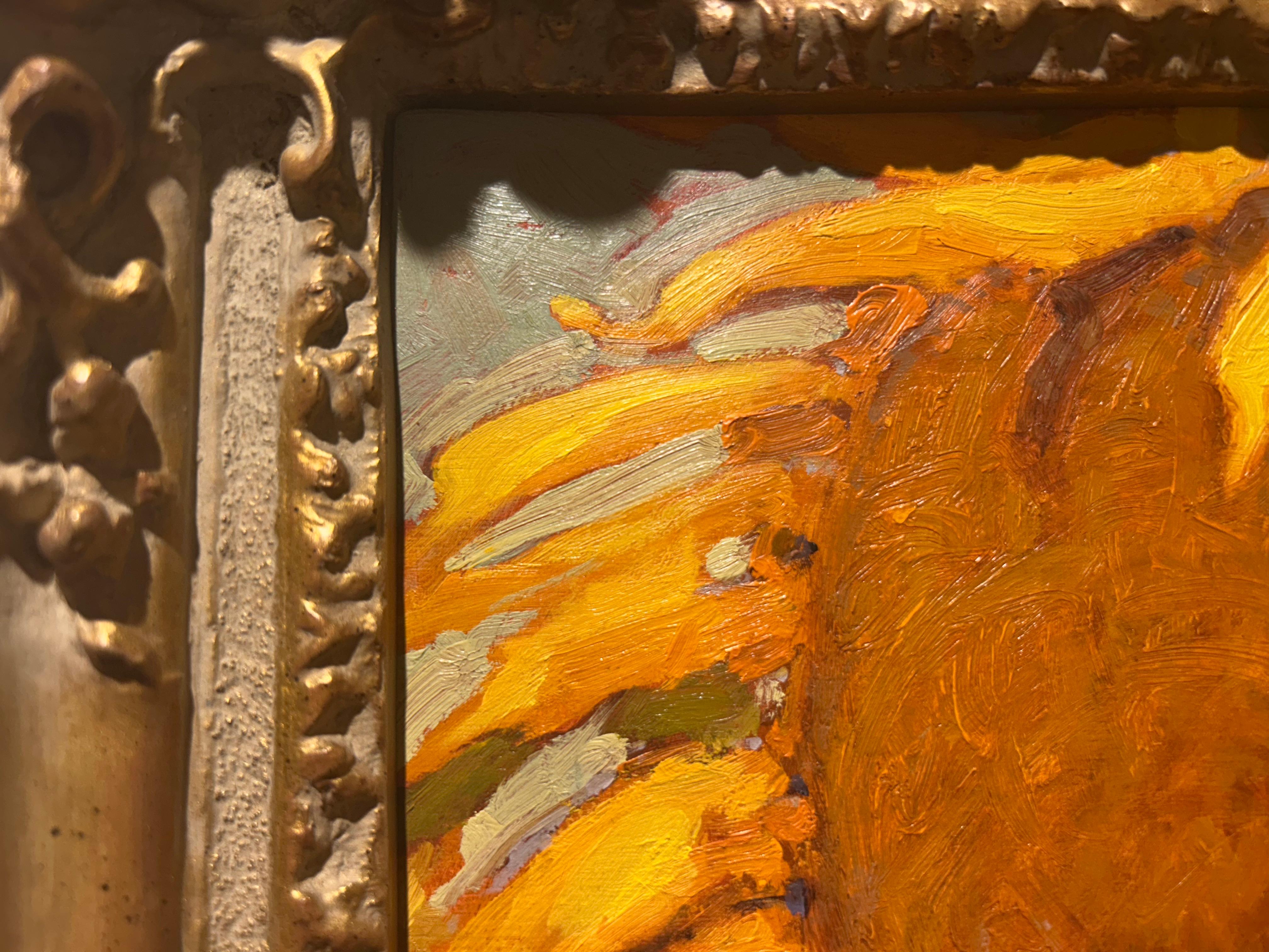 Ritratto di Tournesal, Natura morta di girasoli del XX secolo in vendita 5