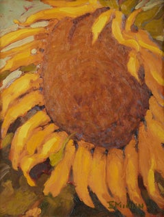 Tournesol Portrait, 20e siècle Nature morte au tournesol