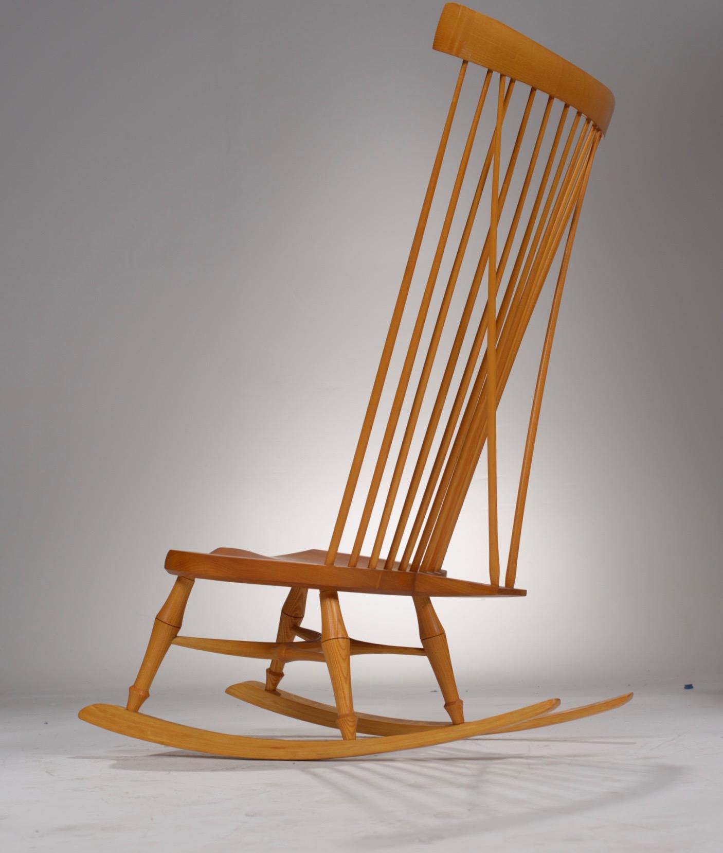 Mid-Century Modern Barry Michael Murphy Apple Picker Rocker Chair For Sale