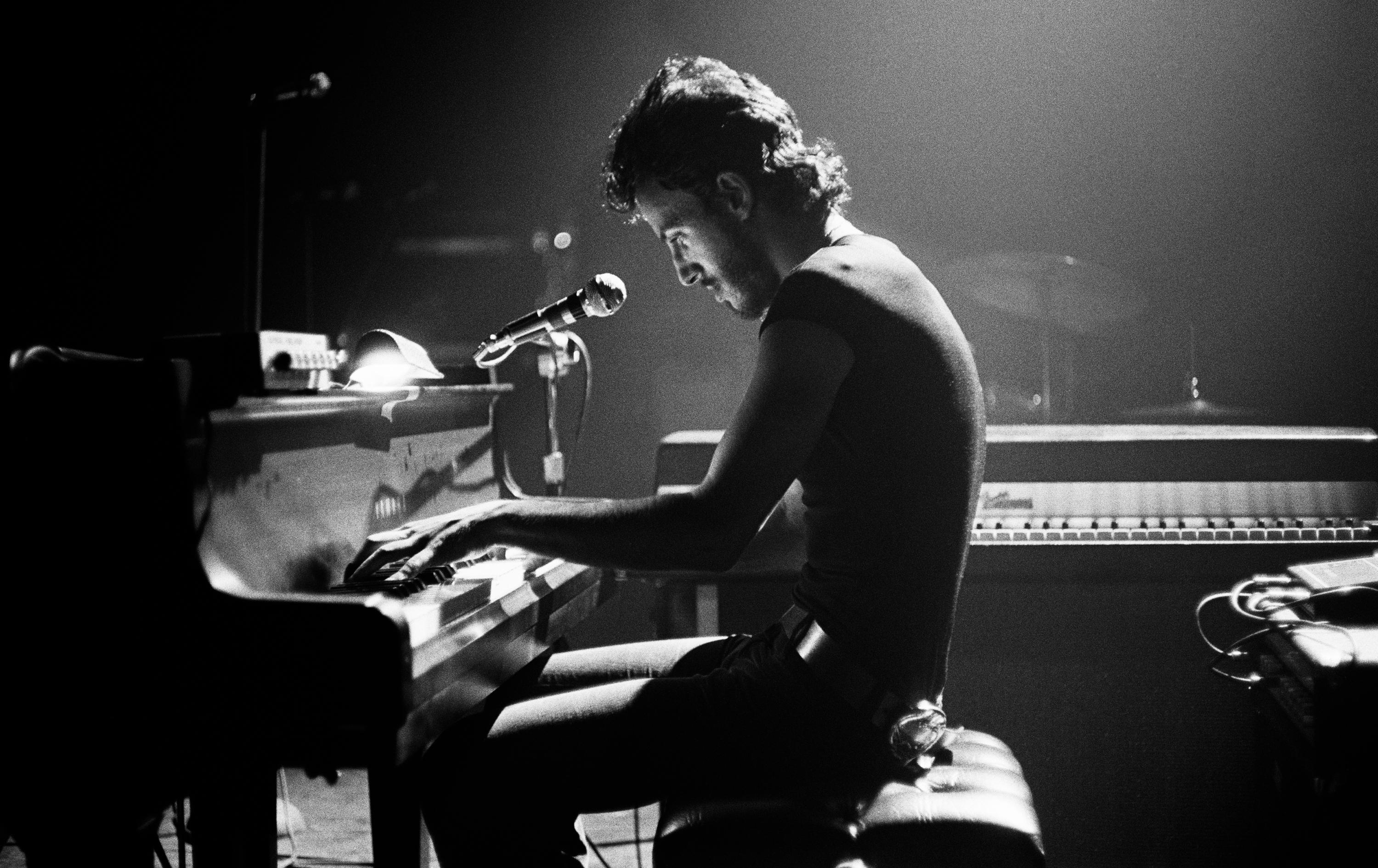 Barry Schneier Portrait Photograph - Bruce Springsteen "For You", Harvard Square Theater 1974. Printers proof print