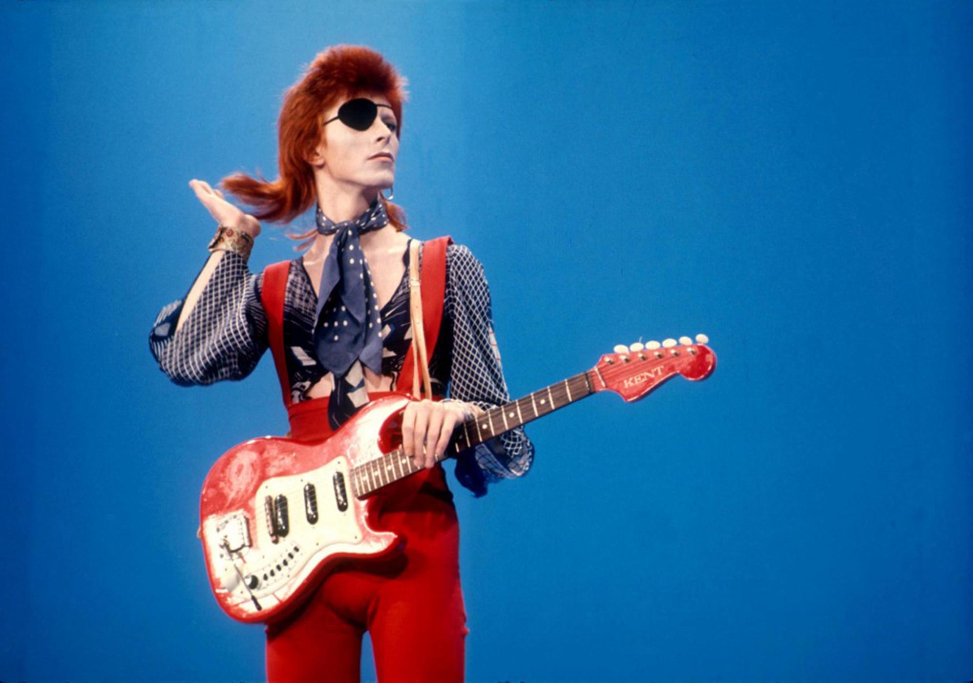 Color Photograph Barry Schultz - David Bowie « Rebel »