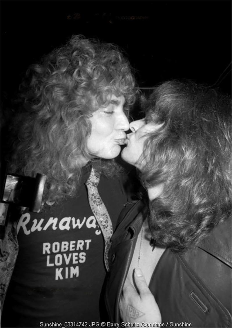 Barry Schultz Black and White Photograph - Robert Plant and Michael Des Barres, Led Zeppelin, Los Angeles, CA, 1975