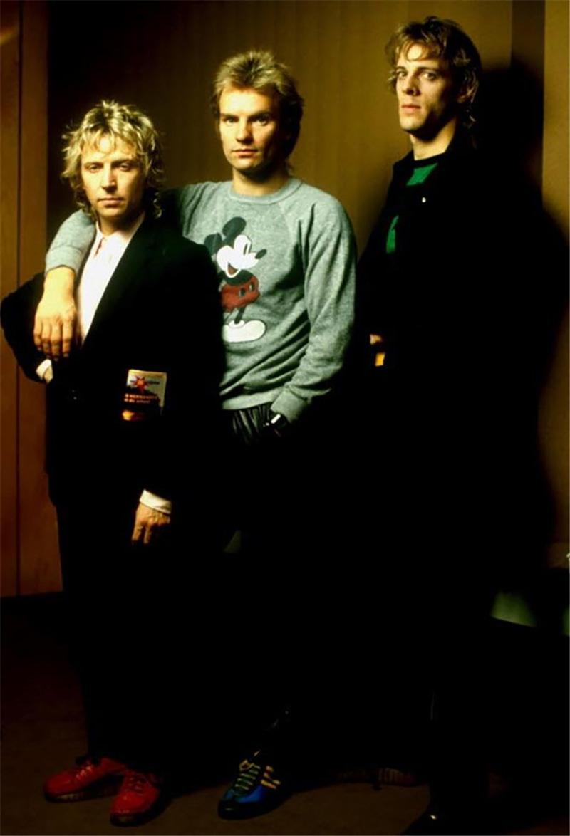 Barry Schultz Portrait Photograph – The Police, Koln, Germany, 1980