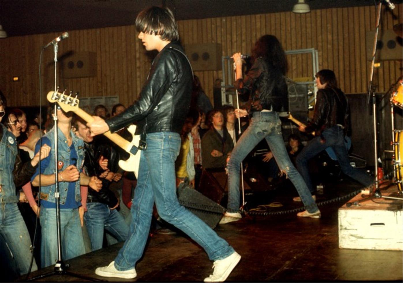 Barry Schultz Color Photograph - The Ramones, Holland, 1977